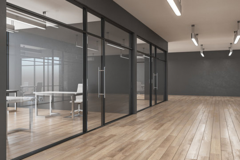 Divisórias de Vidro para Empresas Santos - Divisórias em Vidro para Interiores